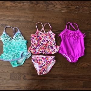 Toddler girl swimsuit bundle